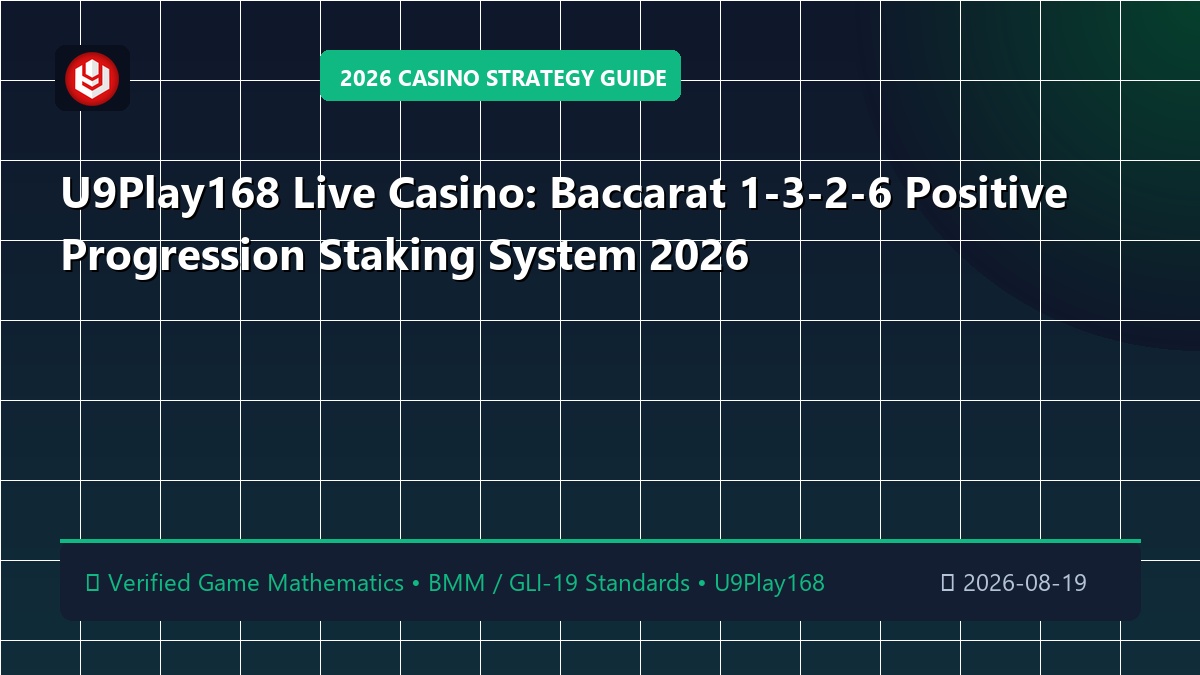 U9Play168 Live Casino: Baccarat 1-3-2-6 Positive Progression Staking System 2026